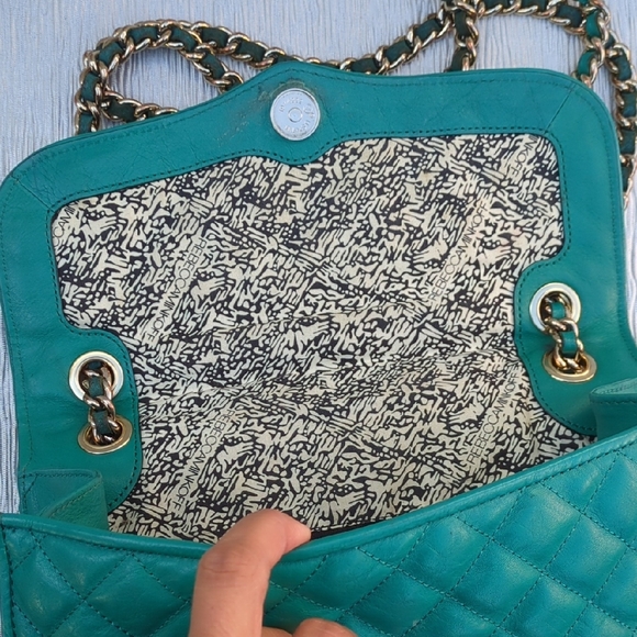 Rebecca Minkoff Teal Quilted Chain Strap Bag - Picture 7 of 13